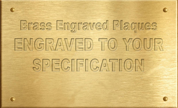 Engraved Brass plaques signs - Cornwall Custom Designs